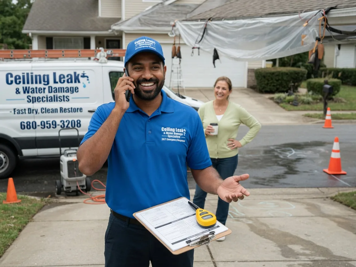 Ceiling Leak Cleanup Carlsbad, TX FAQs